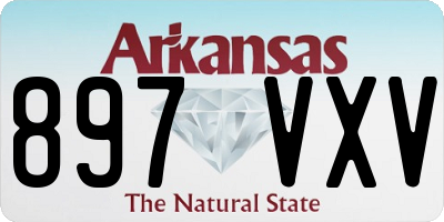 AR license plate 897VXV