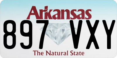 AR license plate 897VXY