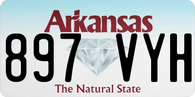 AR license plate 897VYH