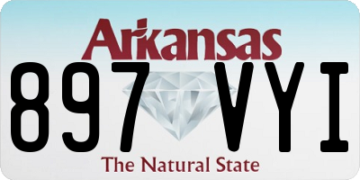 AR license plate 897VYI
