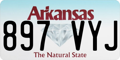 AR license plate 897VYJ