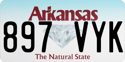 AR license plate 897VYK