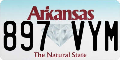 AR license plate 897VYM