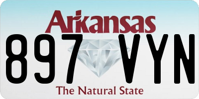 AR license plate 897VYN