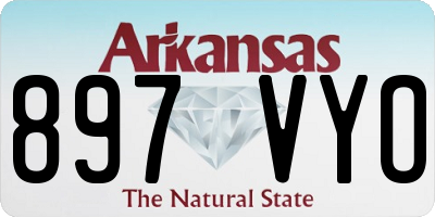 AR license plate 897VYO