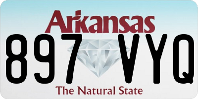 AR license plate 897VYQ