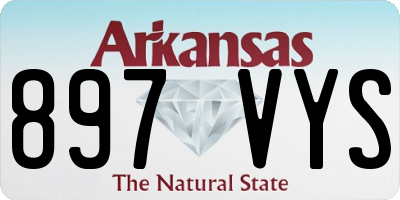 AR license plate 897VYS