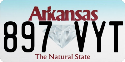 AR license plate 897VYT