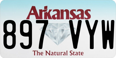 AR license plate 897VYW