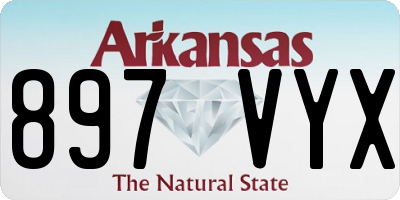 AR license plate 897VYX
