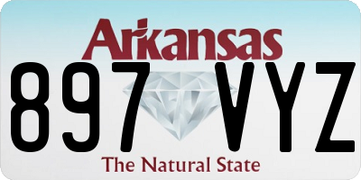 AR license plate 897VYZ
