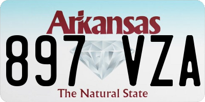AR license plate 897VZA