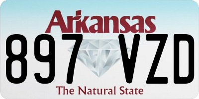 AR license plate 897VZD