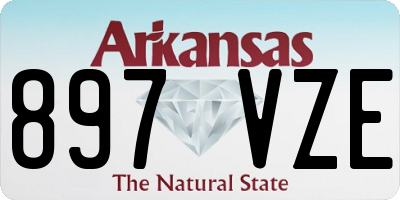 AR license plate 897VZE