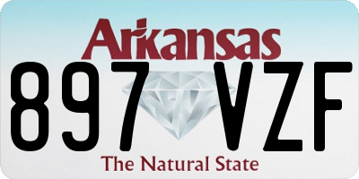 AR license plate 897VZF