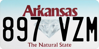 AR license plate 897VZM