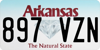 AR license plate 897VZN
