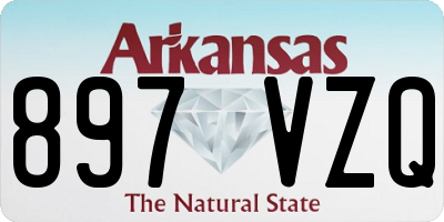 AR license plate 897VZQ