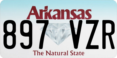AR license plate 897VZR