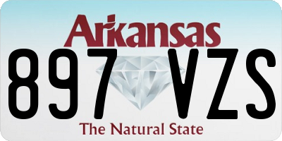AR license plate 897VZS