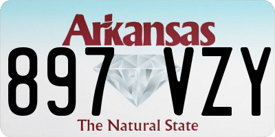 AR license plate 897VZY