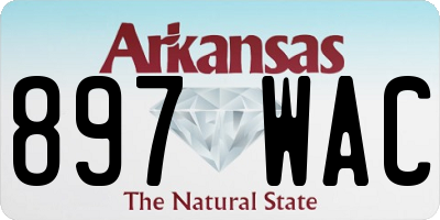 AR license plate 897WAC