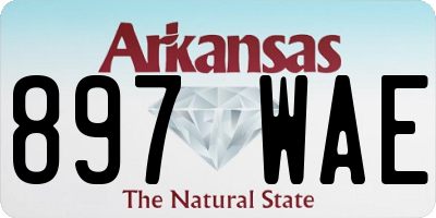 AR license plate 897WAE