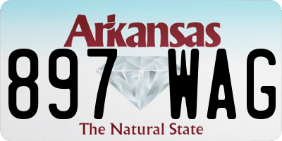 AR license plate 897WAG