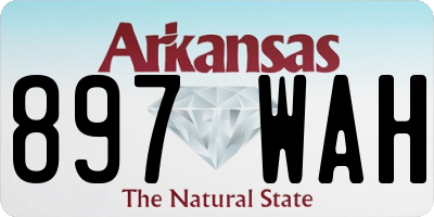 AR license plate 897WAH