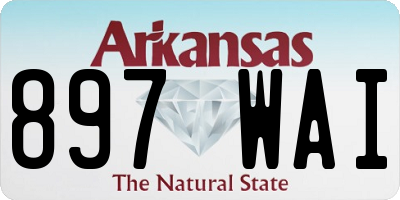 AR license plate 897WAI