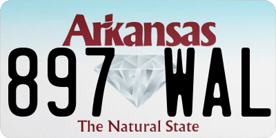 AR license plate 897WAL