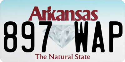 AR license plate 897WAP