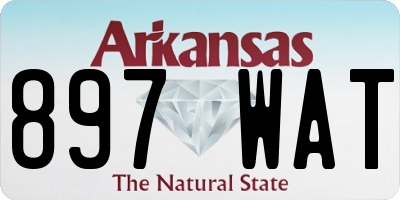 AR license plate 897WAT