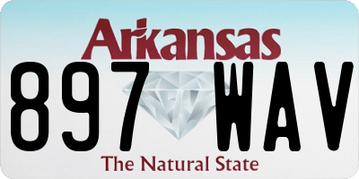 AR license plate 897WAV