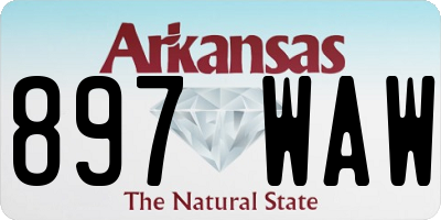 AR license plate 897WAW