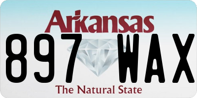 AR license plate 897WAX