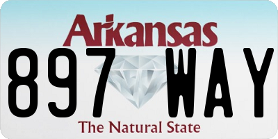 AR license plate 897WAY