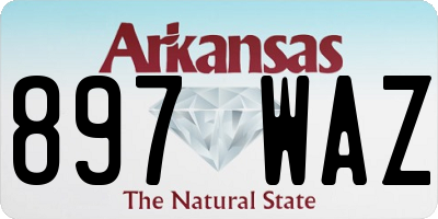 AR license plate 897WAZ