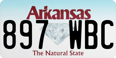 AR license plate 897WBC