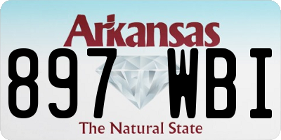 AR license plate 897WBI