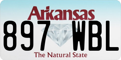 AR license plate 897WBL