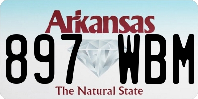 AR license plate 897WBM