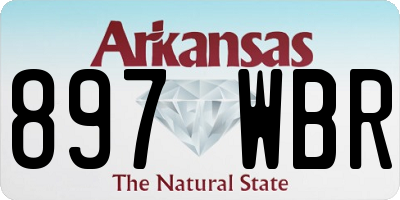 AR license plate 897WBR