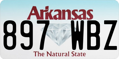 AR license plate 897WBZ
