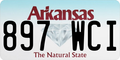 AR license plate 897WCI