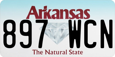 AR license plate 897WCN
