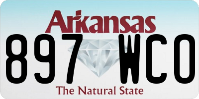 AR license plate 897WCO