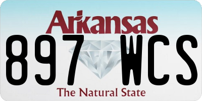 AR license plate 897WCS