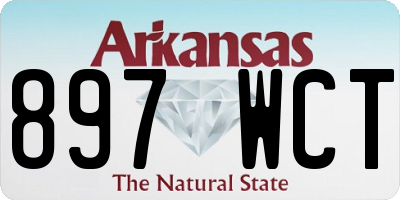 AR license plate 897WCT