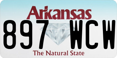 AR license plate 897WCW